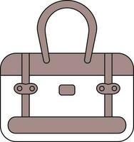 Flat Style Handbag Icon Or Symbol. vector