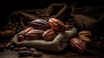 World Chocolate Day July 07 cocoa beans photo