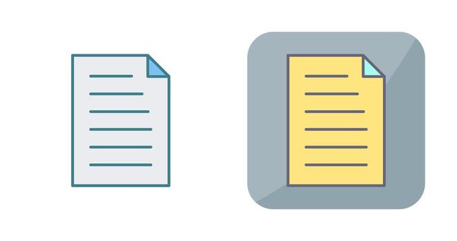 Unique Document Vector Icon