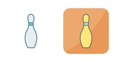 Unique Bowling Pin Vector Icon