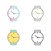 icono de vector de reloj de pulsera