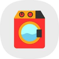 Washer machine Vector Icon Design