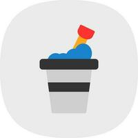 Bucket Vector Icon Design