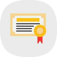 Certificate Vector Icon Design