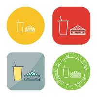 Unique Lunch Vector Icon