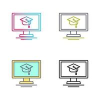 Online Course Vector Icon