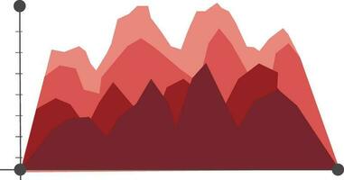 Graph infographic element. vector