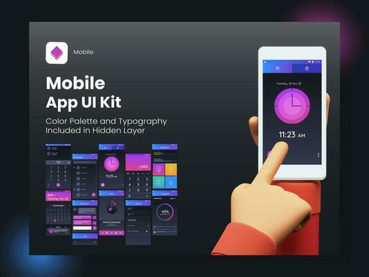 Wireframe UI, UX and GUI Layout with Different Login Screens including Account Sign In, Sign Up, Lock Screen for Mobile Apps or Responsive Website.