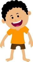 Cartoon character of a little boy. vector