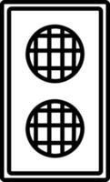 Isolated Speaker Icon in Black Line Art. vector