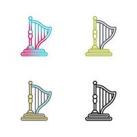 Harp Vector Icon