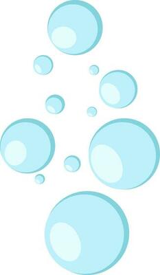Flat Illustration Of Water Bubbles Icon.