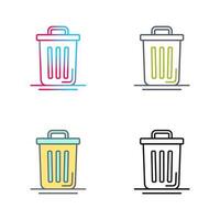 Trash Can Vector Icon