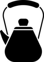 Kettle Icon In Flat Style Line Art. vector