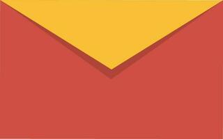 Flat illustration of a closed envelope. vector