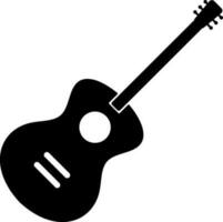 plano ilustración de un guitarra. vector