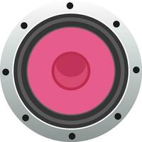 gris y rosado audio vocero. vector