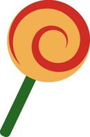 Round candy lollipop design illustration. vector