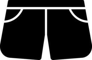 Vector illustration of shorts icon.