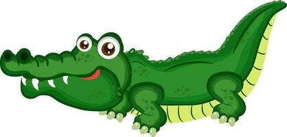 Character of funny crocodile. vector