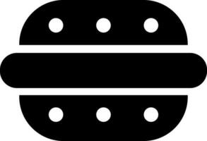 Glyph burger icon in flat style. vector