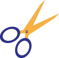 Color style of scissor icon for cutting concept. vector