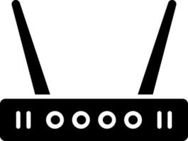WIFI router icon in glyph style. vector