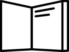 Open Book icon in line art. vector