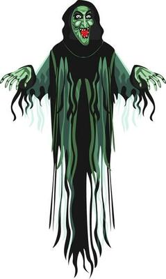 Witch character in horrible pose.