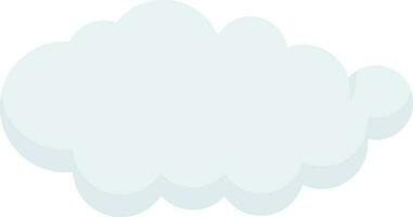 Isolated cloud bubble element. vector