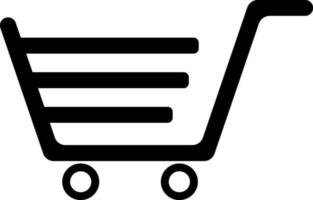 Flat style shopping basket. vector