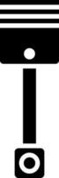 Flat style piston icon or symbol. vector