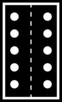 Black and White pills package in flat style. vector
