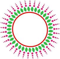 Circular design with three color in illustration. vector