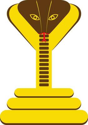 Snake icon in chinese zodiac in isolated.