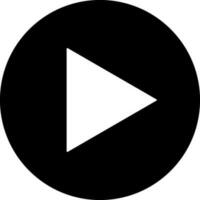 Play Button sign or symbol for Music concept. vector