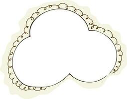 Illustration of a cloud. vector