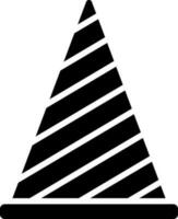 Party hat icon in flat style. vector