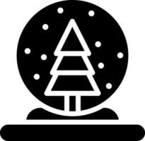 Dots decorated christmas tree. vector