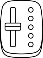 Automatic Transmission Icon In Outline Style. vector