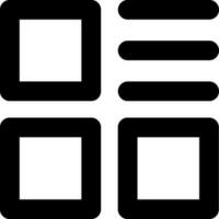 Thumbnail icon or symbol in line art. vector
