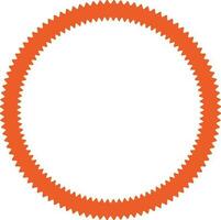 Illustration of orange frame design. vector