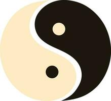 elegante ying yang símbolo. vector