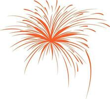 Illustration of orange firecracker. vector