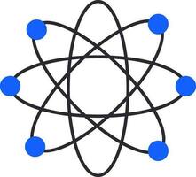 Illustration of Atom. vector