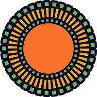 Ornamental pattern flower Mandala. vector