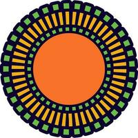 Ornamental pattern flower Mandala. vector