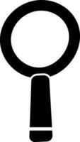 Isolated icon of magnifying glass. vector