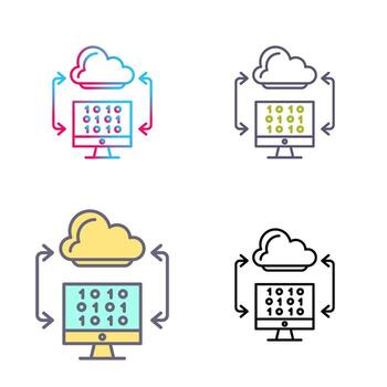 Cloud Coding Vector Icon