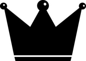 Flat illustration of a crown. vector